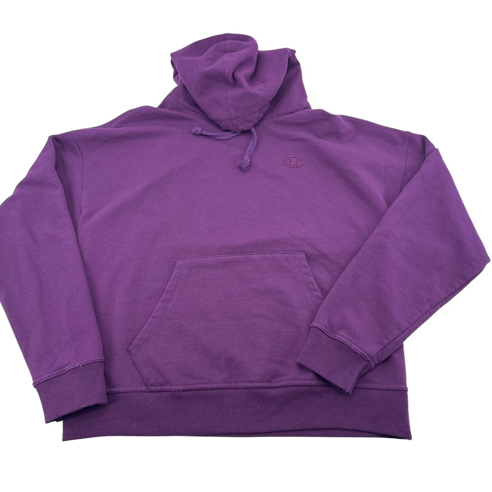 Champion Authentic Athleticwear Purple Plum Pullover Hoodie AW964H Womens Medium